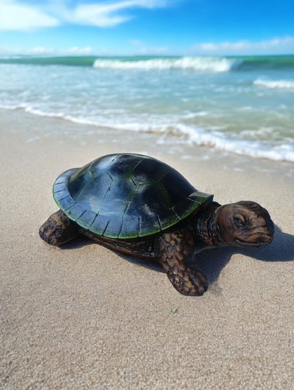 Resin Feng Shui Real Looking Tortoise 3" Inches / Showpiece for Good Luck Vastu