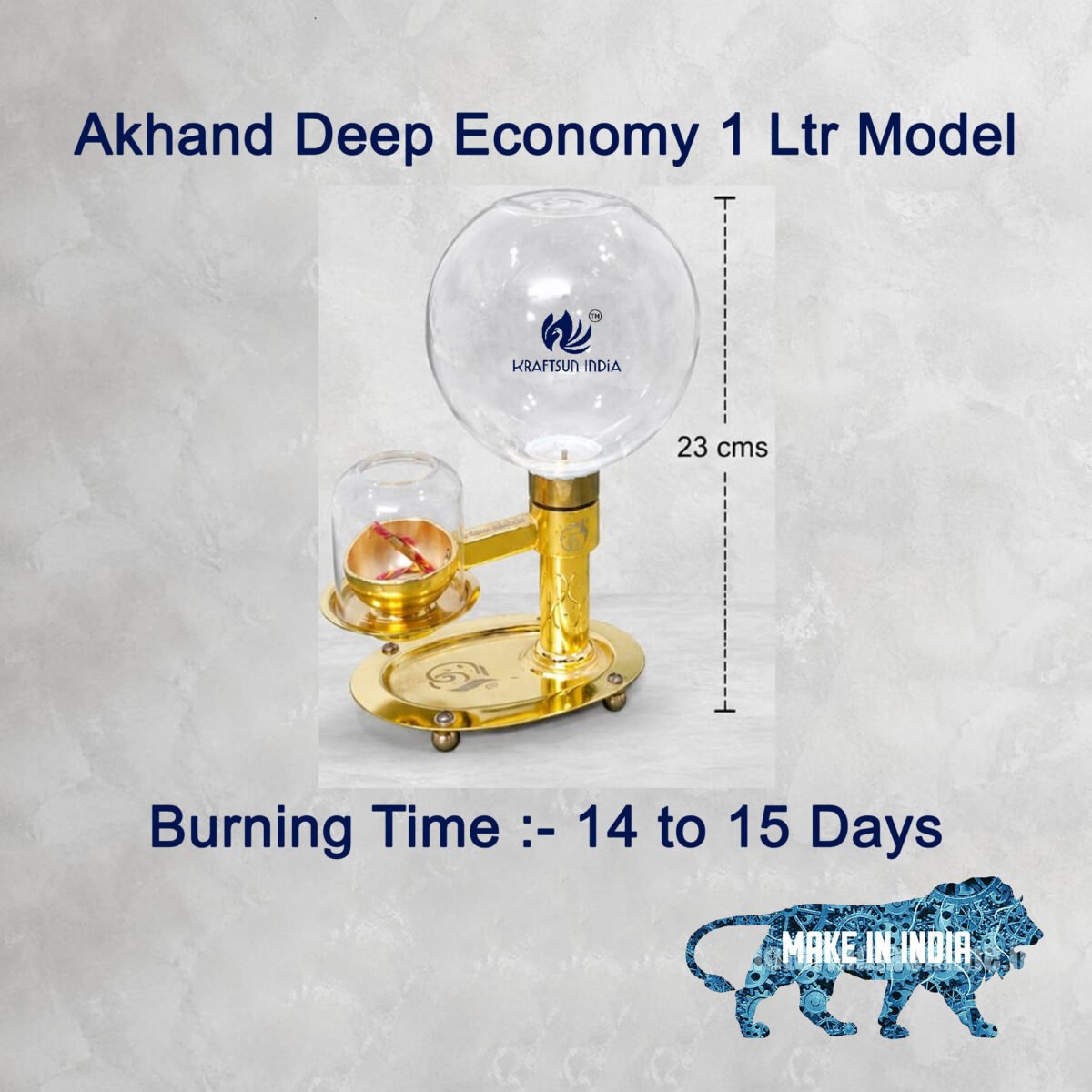Economy 1 ltr oil colour Economy Akhand Deep Oil Model 1ltr / Akhand Diya