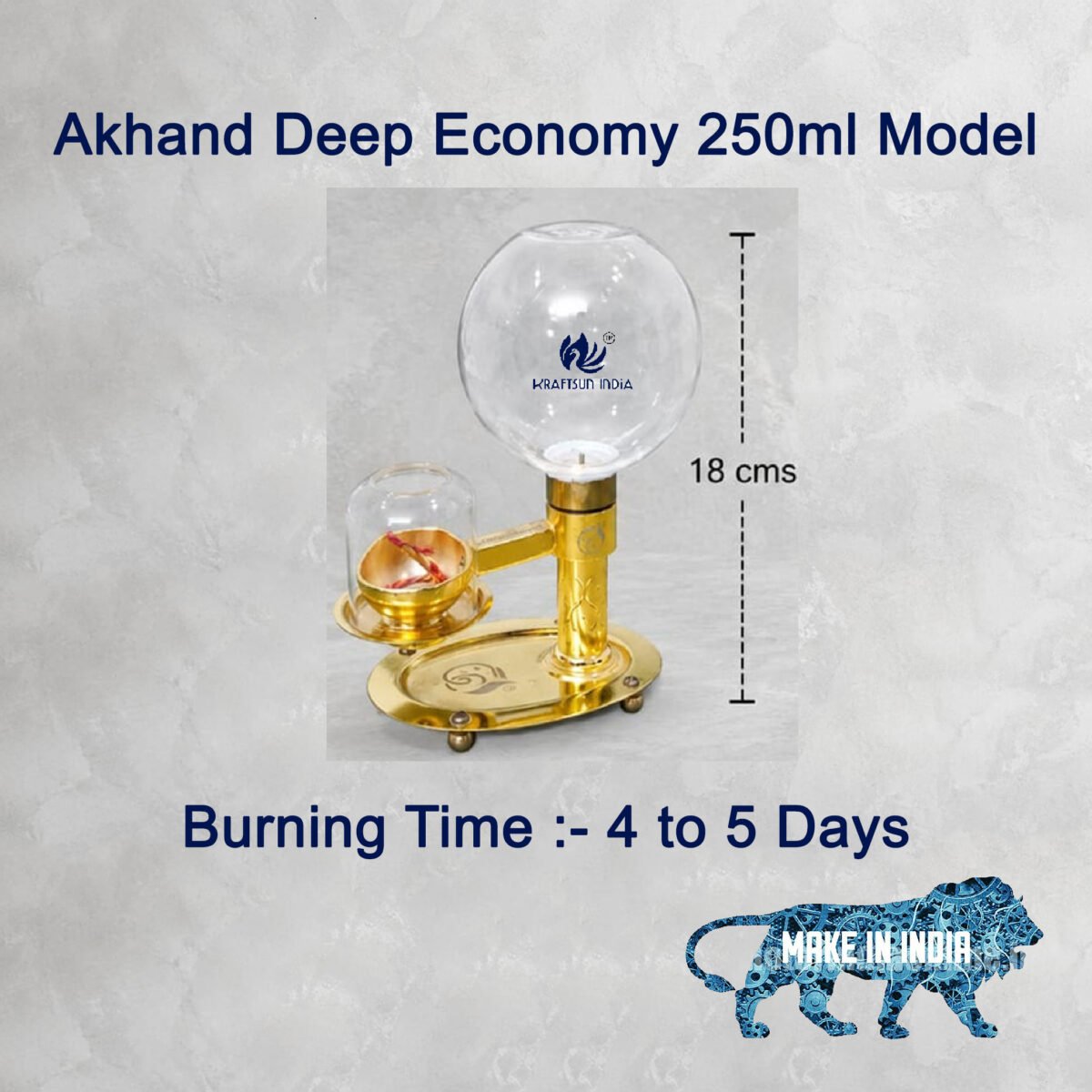 Akhand Deep Oil Model 250 ml / Akhand Diya
