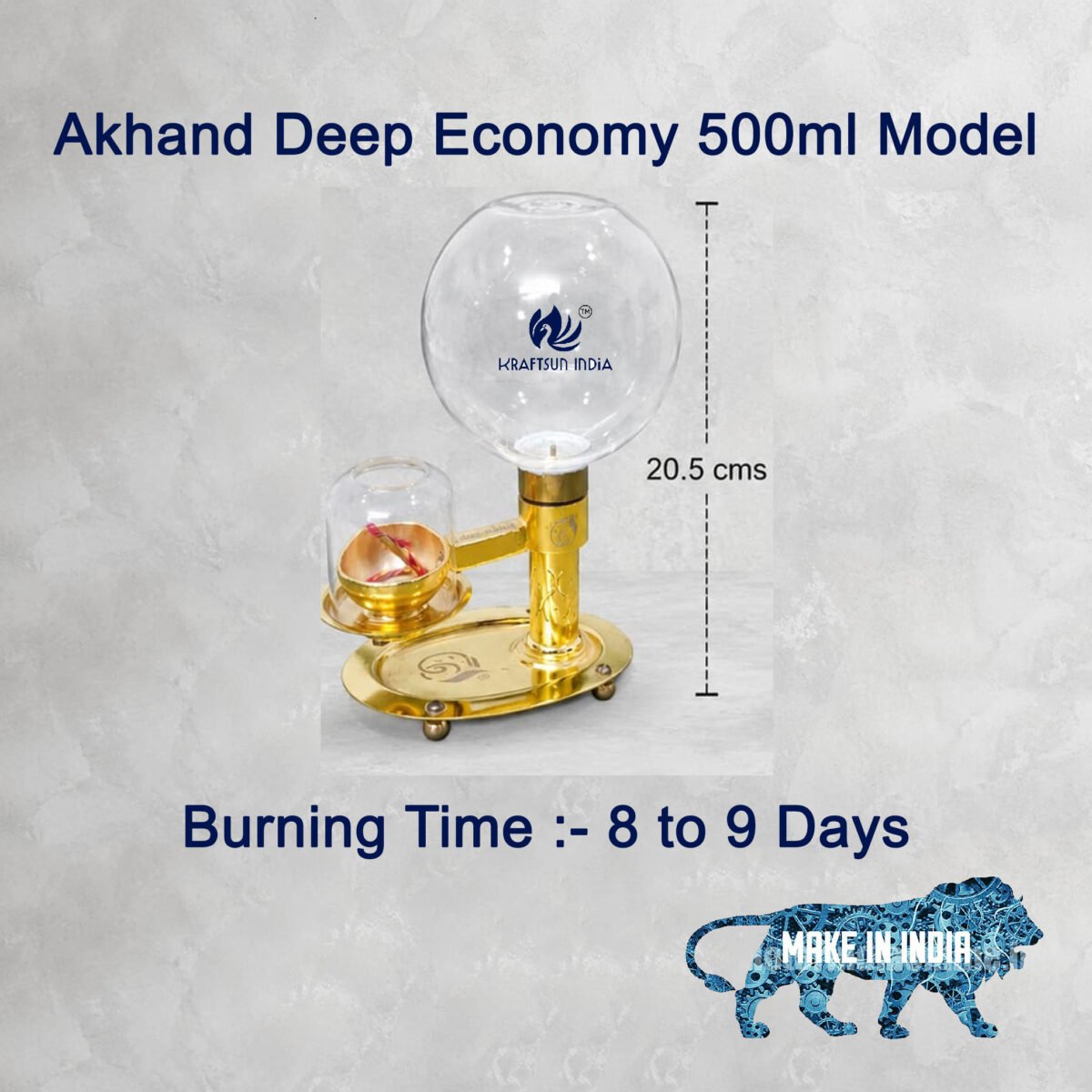 Economy Akhand Deep Oil Model 500 ml / Akhand Diya
