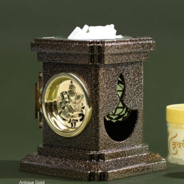 Antique Gold coloured Suvarnadeep / Diya which Energize the Aura and Positive Vibes Around You