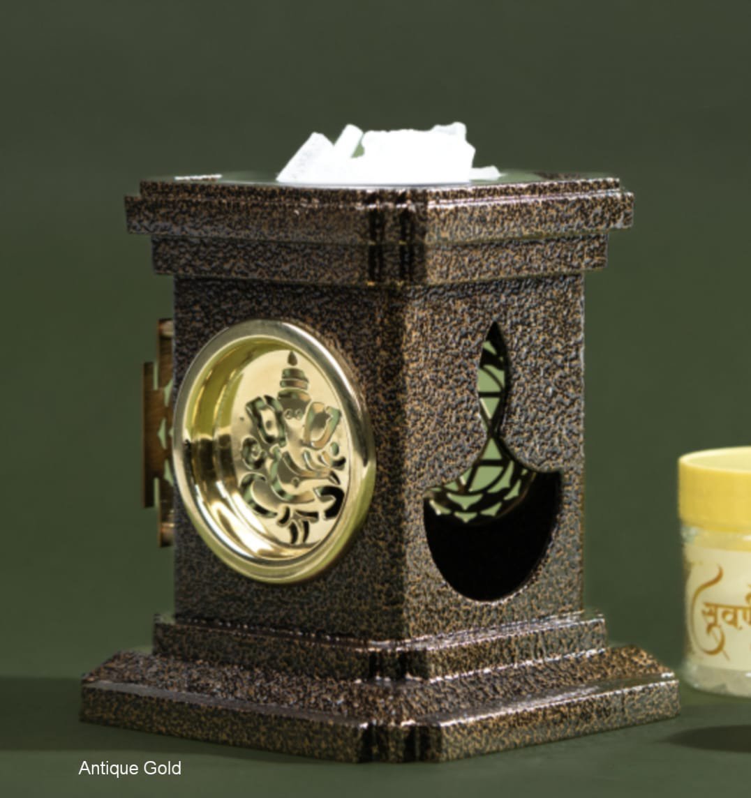 Antique Gold coloured Suvarnadeep / Diya which Energize the Aura and Positive Vibes Around You
