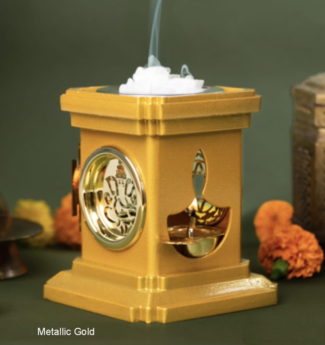 Vastu Suvarnadeep / Diya which Energize the Aura and Positive Vibes Around You (Metallic Gold)