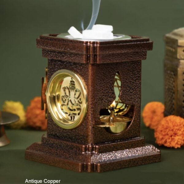 Antique Copper Coloured Suvarnadeep / Vastu Diya for Energize your Home