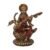 'Goddess Saraswati Idol' Antique Golden Resin Figurine Idol Statue - 8 Inches | Saraswati Murti