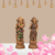 Copper Finished Resin Radha Krishna Idol Set - 8.5" Inches | Radha Krishna Statue Figurine for Home Mandir & Gift