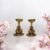 Kraftsun Aluminium Golden Coloured Pair of Duck for Good Luck and Love | Candle Holder for Home Decor Showpiece for Gifting