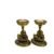 Kraftsun Aluminium Golden Coloured Pair of Duck for Good Luck and Love | Candle Holder for Home Decor Showpiece for Gifting