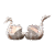 Kraftsun Aluminium Silver Colored Pair of Swan for Good Luck and Love | Candle Holder for Home Decor Showpiece for Gifting