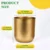 Gold Metal Plant Pot for Home Decor