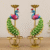 Peacock 2 Elegant Metal Peacock Candle Holder -for Home Decoration Diwali, Intricate Design Tealight Candle Holders for Home Diwali Decor, Handpainted Tealight Candle Holder (Double Side)