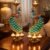 Peacock Elegant Metal Peacock Candle Holder -for Home Decoration Diwali, Intricate Design Tealight Candle Holders for Home Diwali Decor, Handpainted Tealight Candle Holder (Double Side)
